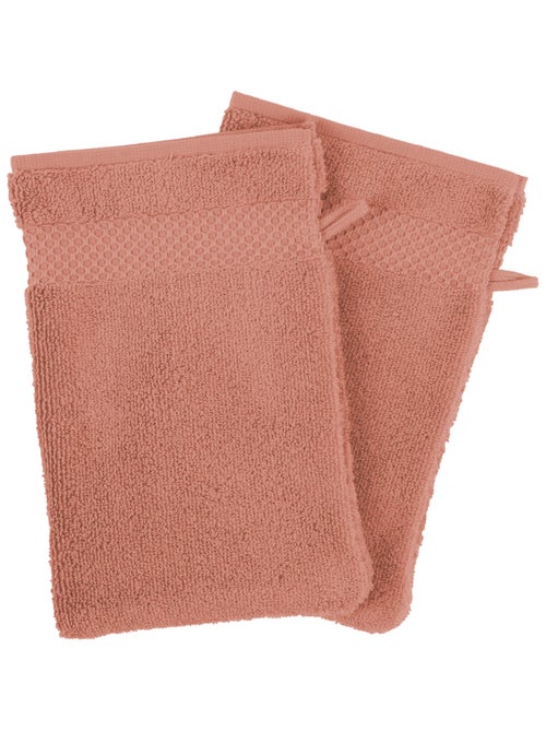 Set de 4 manoplas de baño de algodón Mirmande - Kiabi