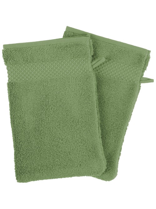 Set de 4 manoplas de baño de algodón Mirmande - Kiabi