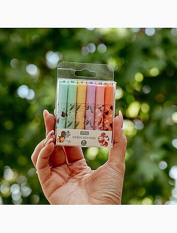 Set de 6 mini resaltadores pastel | sassi junior
