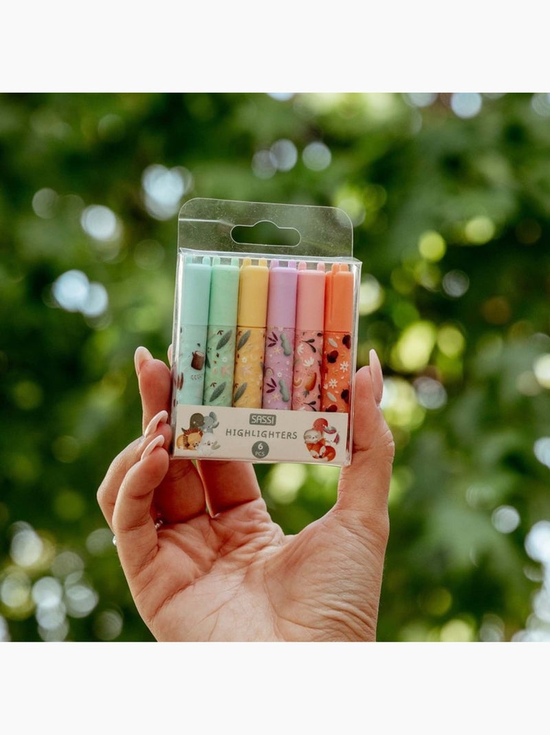 Set de 6 mini resaltadores pastel | sassi junior Multicolor - Kiabi
