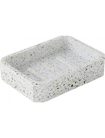 Set de accesorios de baño efecto terrazzo 2 piezas – Soporte jabón y cepillos Guy Levasseur