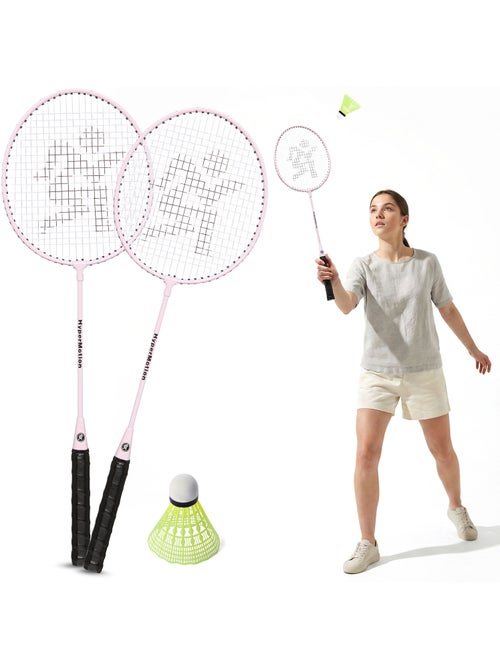 Set de bádminton hypermotion – 2 raquetas, 1 volante - Kiabi Set de bádminton hypermotion – 2 raquetas, 1 volante - Kiabi