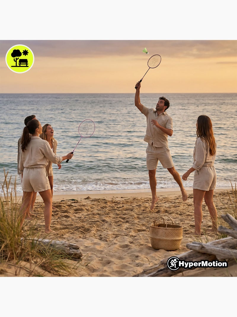 Set de bádminton hypermotion – 2 raquetas, 1 volante Rosa - Kiabi