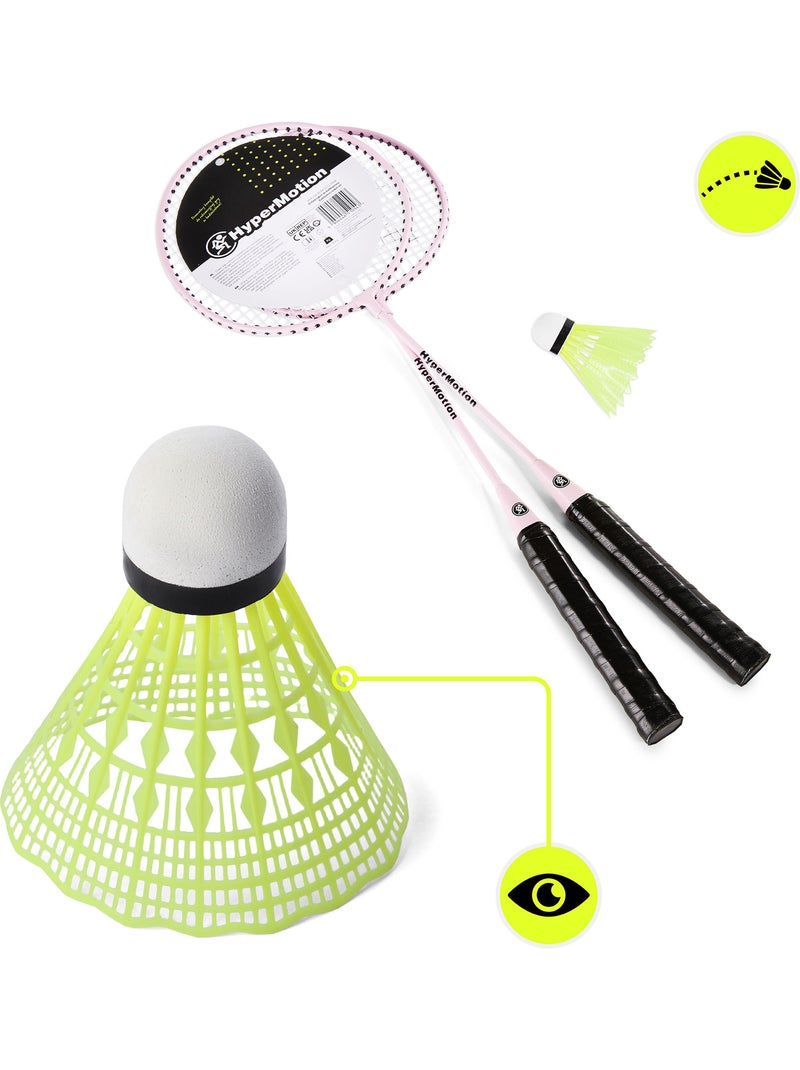 Set de bádminton hypermotion – 2 raquetas, 1 volante Rosa - Kiabi