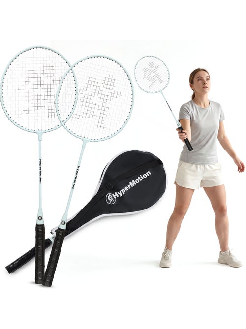 Set de bádminton HyperMotion – 2 raquetas con funda, color salvia - Kiabi Set de bádminton HyperMotion – 2 raquetas con funda, color salvia - Kiabi