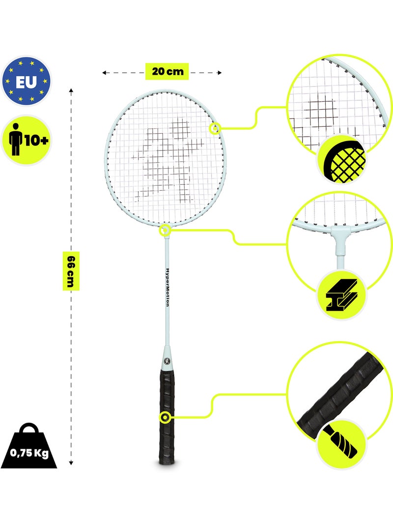 Set de bádminton HyperMotion – 2 raquetas con funda, color salvia Azul - Kiabi