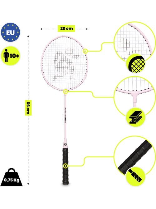 Set de bádminton hypermotion – 2 raquetas con funda - Kiabi Set de bádminton hypermotion – 2 raquetas con funda - Kiabi