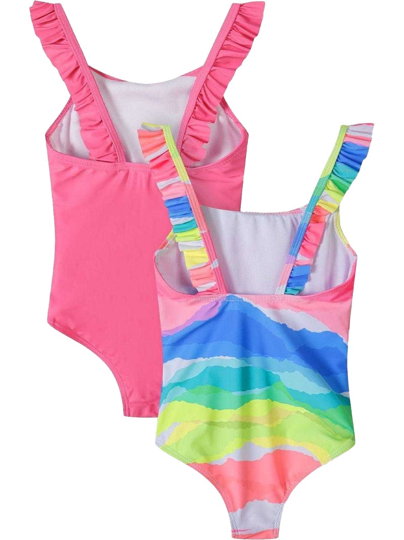 Set de bañador entero de una pieza niñas - pack de 2 - minoti Rosa - Kiabi