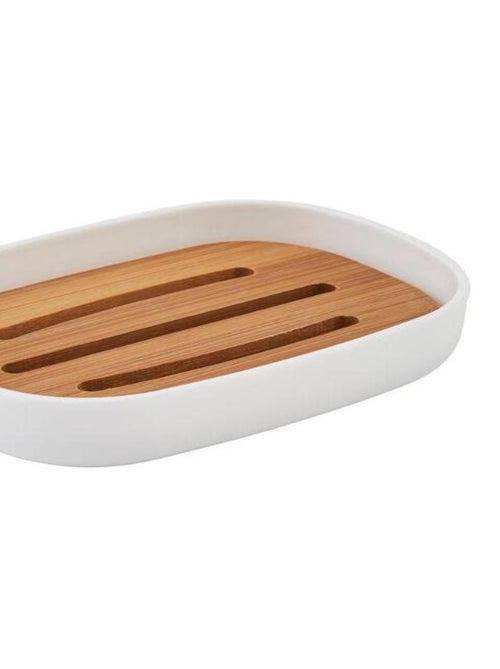 Set de baño 3 piezas liso con bambú – Guy Levasseur - Kiabi Set de baño 3 piezas liso con bambú – Guy Levasseur - Kiabi