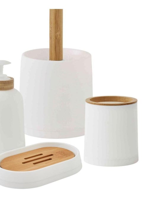 Set de baño 4 piezas bambú liso – Guy Levasseur - Kiabi Set de baño 4 piezas bambú liso – Guy Levasseur - Kiabi