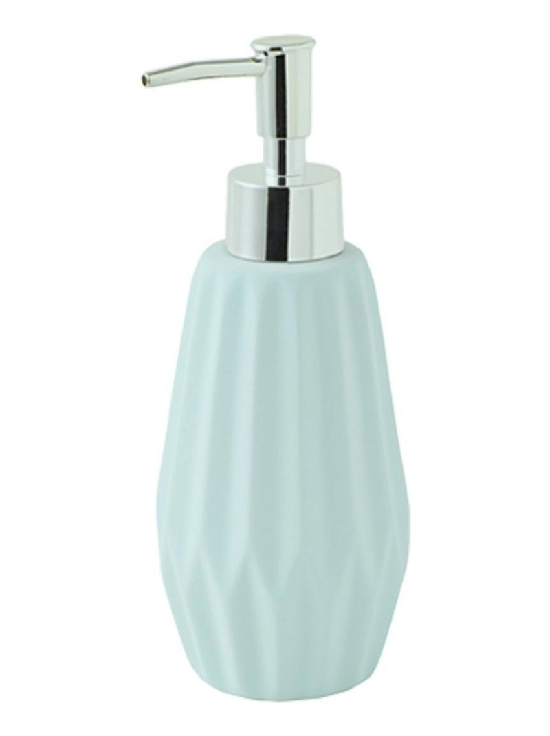 Set de baño cerámica con relieve 3 piezas – FACETTE – Guy Levasseur Azul - Kiabi