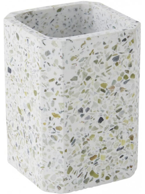 Set de baño TERRAZZO 2 piezas: dosificador y porta cepillos – Guy Levasseur - Kiabi Set de baño TERRAZZO 2 piezas: dosificador y porta cepillos – Guy Levasseur - Kiabi