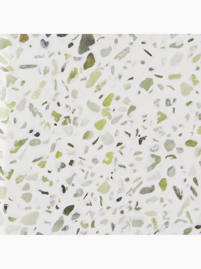 Set de baño TERRAZZO de polirresina 4 piezas – Guy Levasseur Blanco Verde - Kiabi