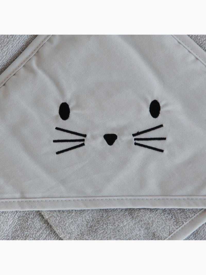 Set de baño y guantes para conejos Gris perla - Kiabi