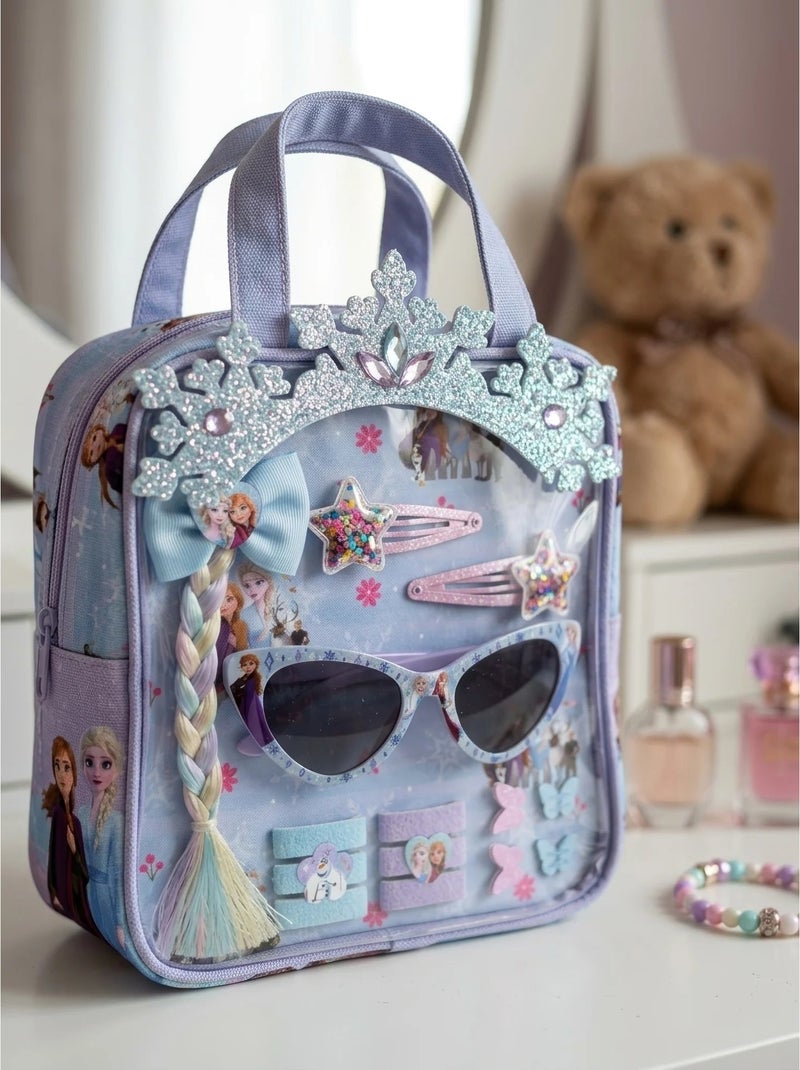 Set de belleza 12 accesorios para el pelo con estuche frozen disney Azul - Kiabi