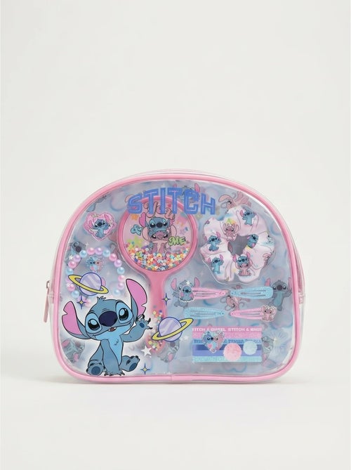 Set de belleza neceser espejo y pinzas stitch disney - Kiabi Set de belleza neceser espejo y pinzas stitch disney - Kiabi