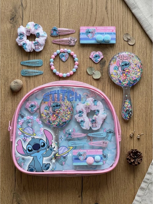 Set de belleza neceser espejo y pinzas stitch disney - Kiabi Set de belleza neceser espejo y pinzas stitch disney - Kiabi