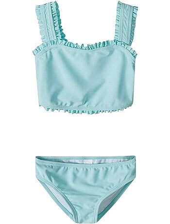 Set de bikinis diseño liso de secado rápido niñas - minoti