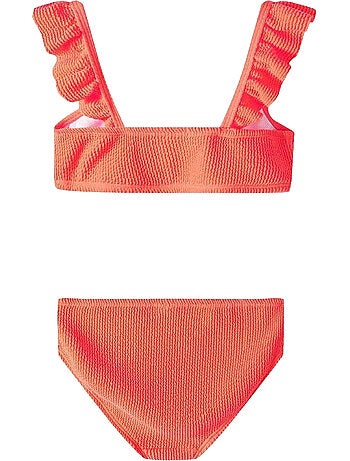 Set de bikinis diseño texturizado de secado rápido volante niñas - minoti