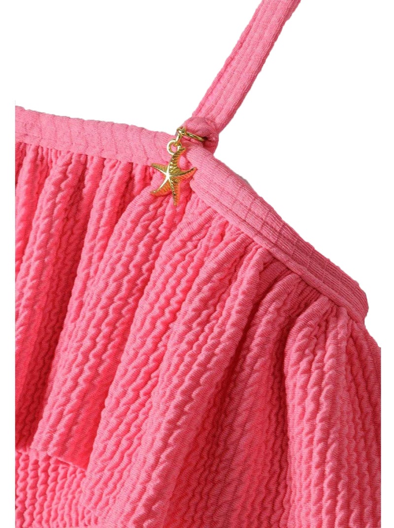 Set de bikinis diseño volante de secado rápido niñas - minoti Rosa - Kiabi