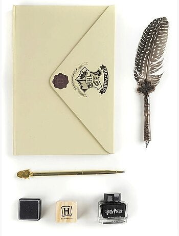Set de caligrafía pluma estilográfica y papelería búho Harry Potter Warner Bros