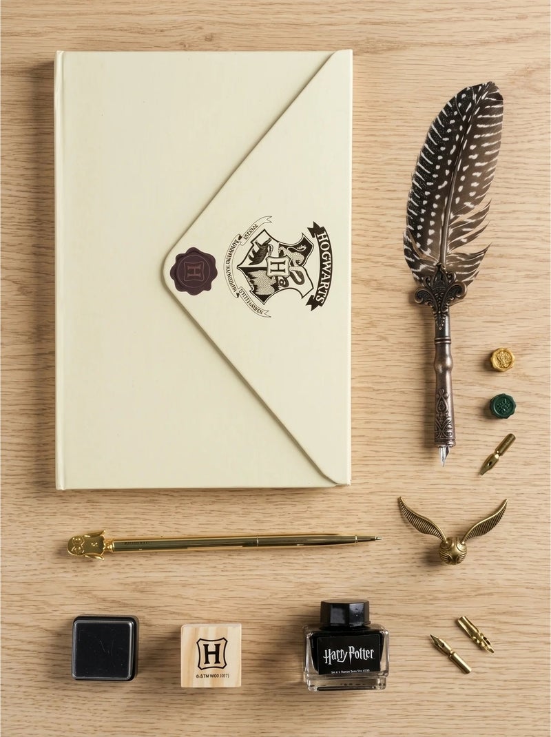 Set de caligrafía pluma estilográfica y papelería búho Harry Potter Warner Bros Rojo - Kiabi