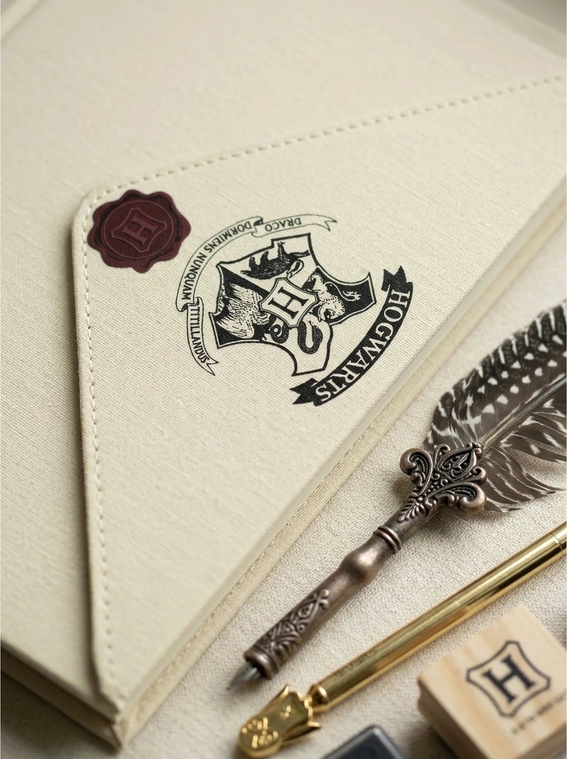 Set de caligrafía pluma estilográfica y papelería búho Harry Potter Warner Bros Rojo - Kiabi