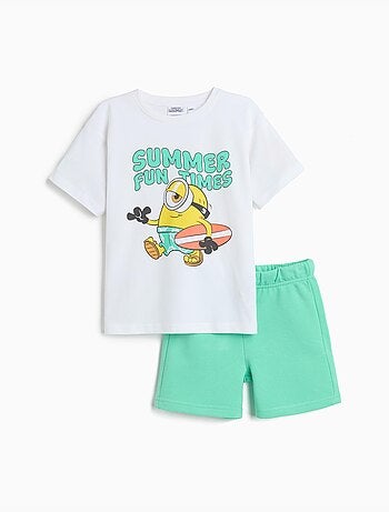 Set de camiseta y pantalones cortos de 'Minions', MO Fashion