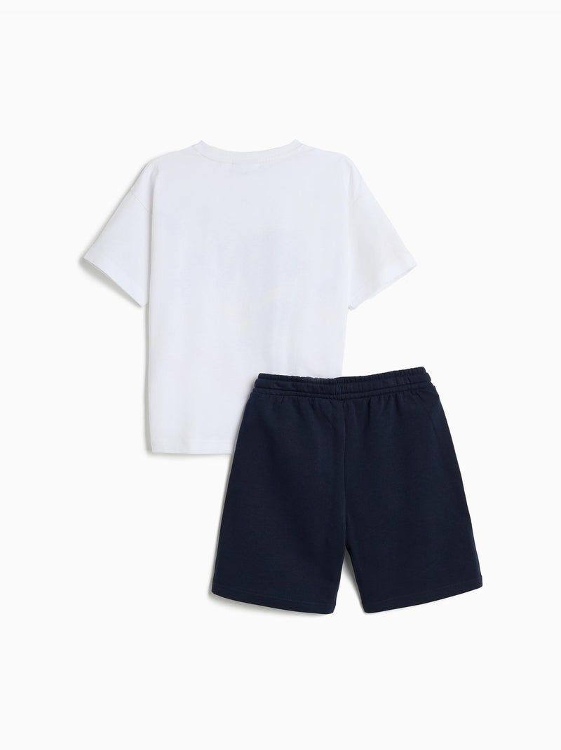 Set de camiseta y pantalones cortos 'Sonic', MO Fashion Azul - Kiabi