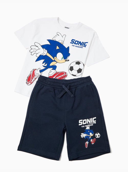 Set de camiseta y pantalones cortos 'Sonic', MO Fashion - Kiabi