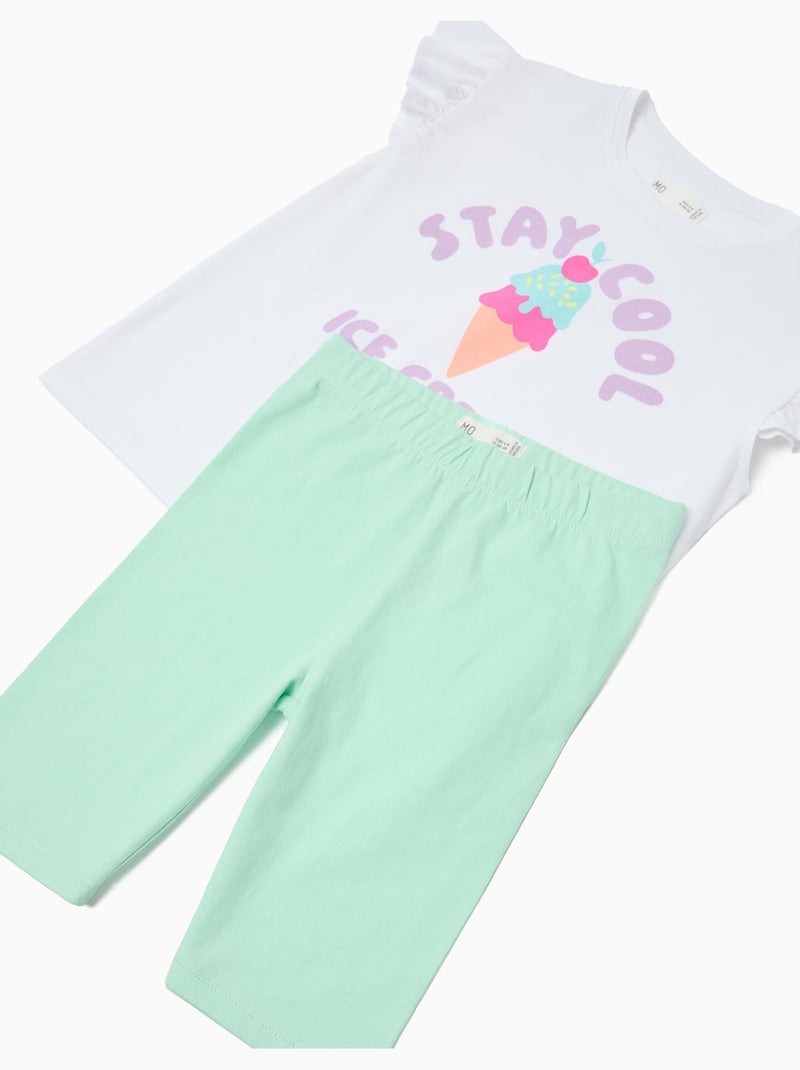Set de camisetas y mallas, MO Fashion Blanco - Kiabi