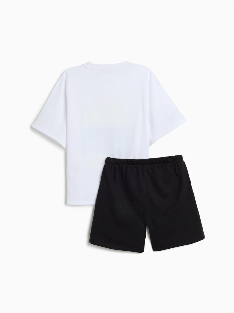 Set de camisetas y pantalones cortos, MO Fashion Azul - Kiabi