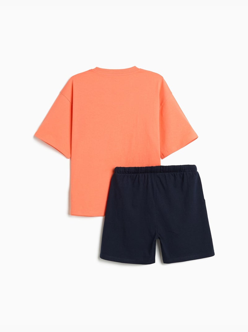 Set de camisetas y pantalones cortos, MO Fashion Azul - Kiabi