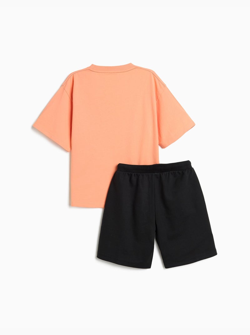 Set de camisetas y pantalones cortos, MO Fashion Negro - Kiabi