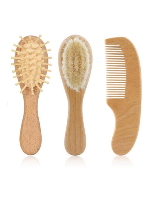 Set de cepillo y peine de madera natural para bebé - bo jungle | Bo Jungle - Kiabi
