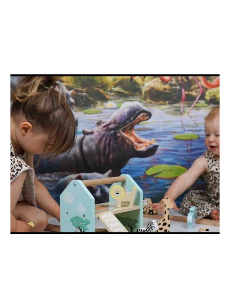 Set de circuito safari de madera | JaBaDaBaDo Multicolor - Kiabi