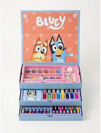 Set de colorear con maletín de transporte bluey