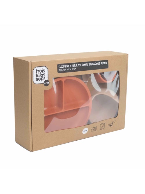 Set de comida de silicona para bebé - 4 piezas - Kiabi