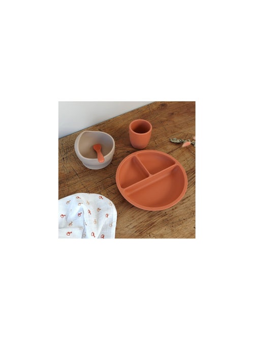 Set de comida de silicona para bebé - 4 piezas - Kiabi