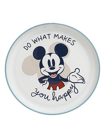 Set de comida para microondas Mickey Mouse Thermobaby de 3 piezas: plato, cuenco y taza