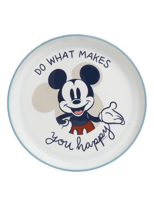 Set de comida para microondas Mickey Mouse Thermobaby de 3 piezas: plato, cuenco y taza - Kiabi
