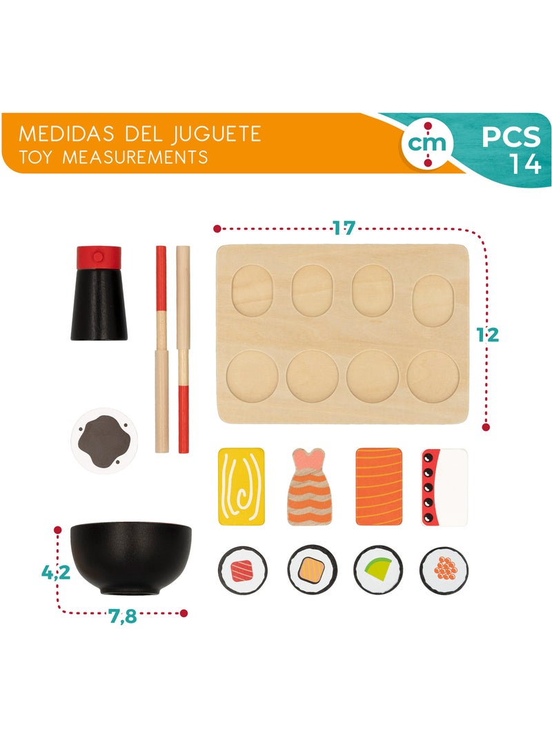 Set de comida sushi de madera WOOMAX N/D - Kiabi