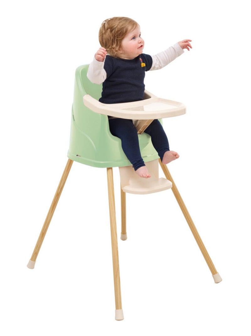 Set de comida YOUPLA Verde/Madera - Kiabi