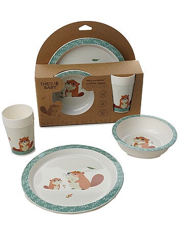 Set de comidas para microondas Mon Premier Castor Thermobaby de polipropileno sin BPA