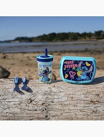 Set de cubiertos de acero inoxidable infantil de 2 piezas Lilo & Stitch Disney Baby