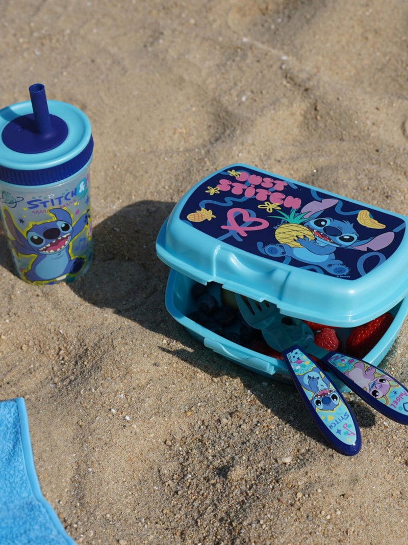 Set de cubiertos de acero inoxidable infantil de 2 piezas Lilo & Stitch Disney Baby Azul - Kiabi