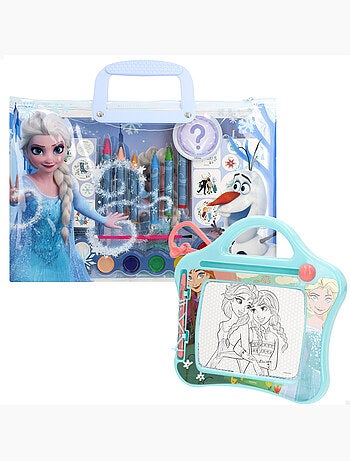 Set de dibujo con pizarra 40 piezas frozen