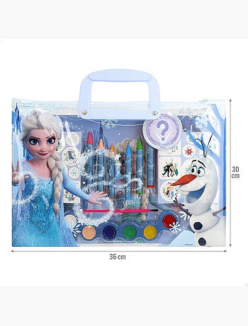 Set de dibujo con pizarra 40 piezas frozen