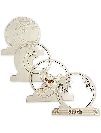 Set de figuras para pintar - Stitch - Disney - Madera - Actividades creativas para niños