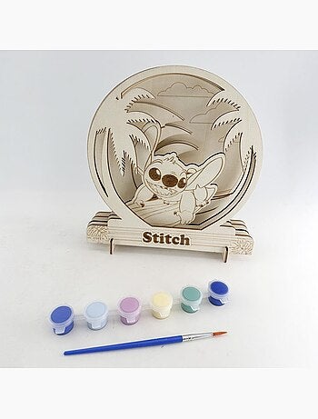Set de figuras para pintar - Stitch - Disney - Madera - Actividades creativas para niños